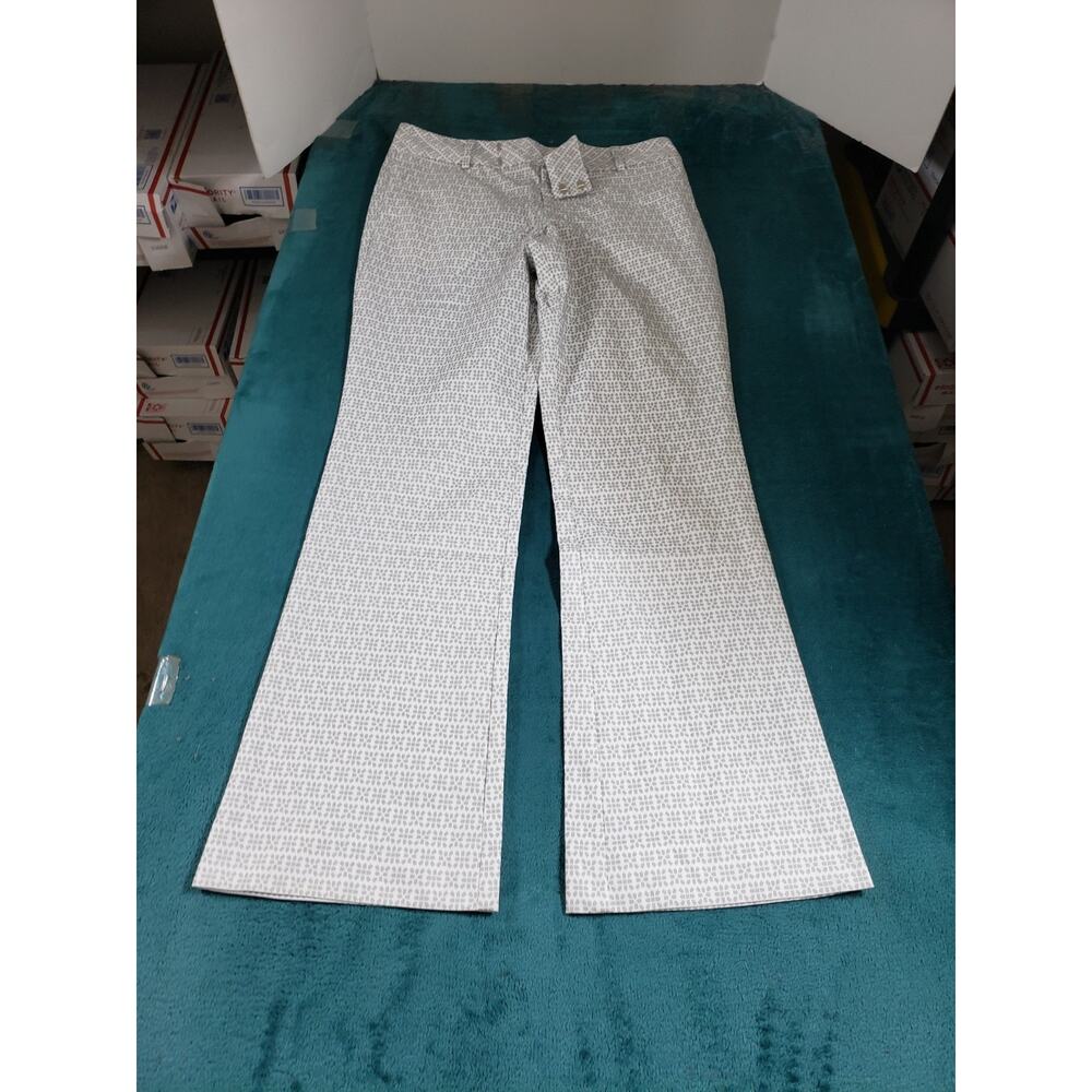 Fairway Fox Pants Size 8 Womens White Stretch Mid Rise Bootcut USA Golf NWT